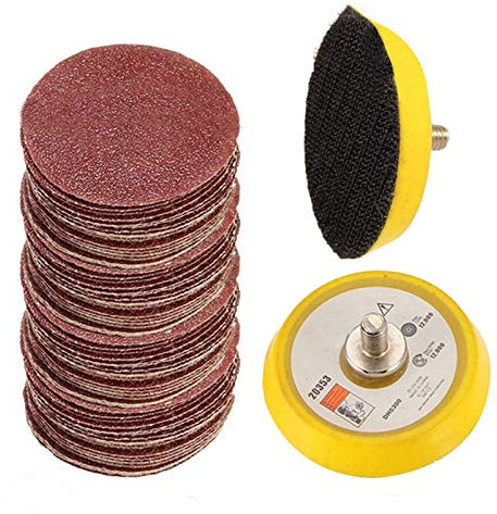 50mm 2inch Schleifpapier Schleifen Werkzeuge Polieren Metall Holz Gummi Leder Glas Schleifen Peeling Schleifpapier Schleifscheibe Scheibenrad, wie abgebildet