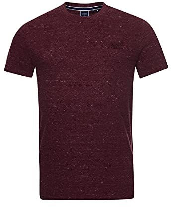 Superdry Herren Vintage Logo Emb Tee T-Shirt, Burgundy Heather, XXL