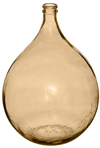 Atmosphera - Vase Dame Jeanne - Verre recyclé - Rose Blush - H56 cm
