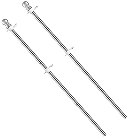 YARNOW Fahnenmast Für Den Garten – 1 5 M Edelstahl-fahnenmast Mit Wandhalterung Rostfreies Fahnenmast-Set