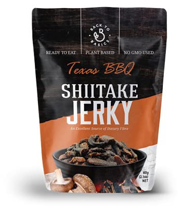 DJ & A Barbacoa de hongos veganos Jerky Texas 16 x 60g