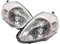 DEPO Scheinwerfer H4 Set Vorne Links/Rechts Kompatibel mit Fiat Grande Punto Schrägheck 05-12 661-1147L-Ld-Em