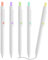 Cobee Aesthetic Kugelschreiber, 0,5 mm einziehbare Gel Tintenstifte, niedlicher Kugelschreiber, schwarze Tinte, glatte Schreibstifte, Pastell Roller Kugelschreiber für Schule,5 Stück (College Farbe)