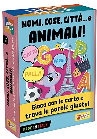 Lisciani Spiele Ludoteca Die Karten der Kinder Namen, Dinge, Stadt und Tiere, 100552