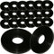 Lot de 20 rondelles de réparation M6 x 18 mm en nylon noir DIN 9021
