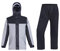 Ynport Crefreak Wasserdichte Regenanzüge für Herren Outdoor Arbeit Regenjacke und Hose Unisex Regenausrüstung mit Kapuze für Alle Sportarten Bauernhof Angeln Motorrad, Grau XL