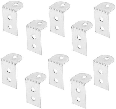 Housoutil Right Angle Corner Bracket 100pcs Compact Corner Brace Wall Mount Hooks for Photo Frames