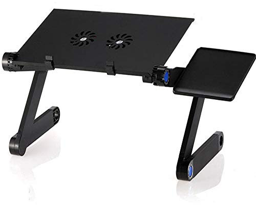 Laptop Stand,Portable Laptop Bed Tray Table,Adjustable Height And Angle,Suitable For Bedroom,Living Room,Sofa,Black
