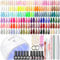 COSCELIA Kit Uñas Semipermanentes y Lámpara U V, 40 Colores Uñas Semipermanentes Kit Completo con Base y Mate Top Coat Set Manicura Semipermanente para Principiantes