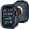Amizee 2 en 1 Metál Funda Compatible con Apple Watch Ultra 2/Ultra 49mm, Cobertura Total Resistente Arañazos Protección Carcasa para iWatch 49mm, Azul