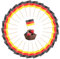 100 Pcs Deutschland Zahnstocher Flaggen, ELEPRUC Deutsche Flaggenpicker, Klein Mini Flagge Zahnstocher für Cupcake, Party, Pub Deko