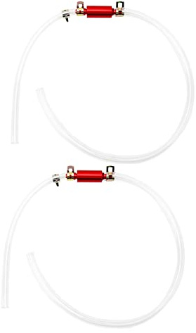 Tuyau de Purge de Frein, 6 Mm, Universel, avec Clapet Anti-retour Unidirectionnel, Kit D'outils de Purge, Tuyau de Remplacement pour Liquide de Frein de Moto et de Voiture, 1