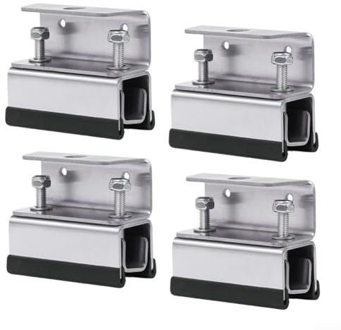 4 Stück 4 Stück Van-Dachgepäckträger-Montagesatz, Van-Dachgepäckträger aus Edelstahl, DIY-Lösung für Solarmodule, Dachterrassen und Markisenmontage, 5,8 x 2,85 x 7 cm