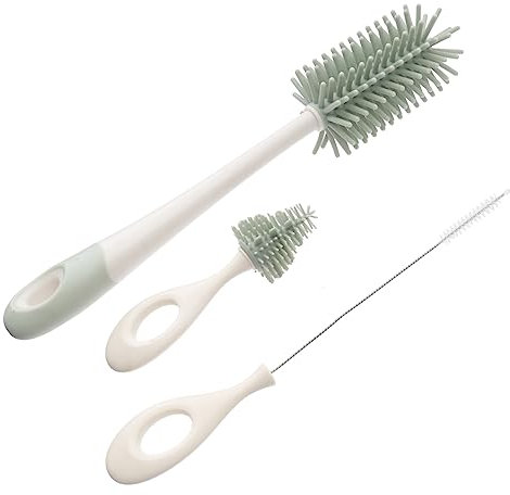 HEMOTON Cepillo De Mango para Biberones Limpiador De Fácil De Usar Adecuado para Limpiar Manchas Difíciles