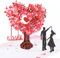 3D Pop Up Hochzeitskarte – Hochzeitsgeschenk, Romantische Pop-Up Liebesbaum Karte Hochzeiten, Hochzeitstag Verlobungskarte Mit Umschlag, Verlobungsgeschenk, Glückwunschkarte Hochzeit (Rot)