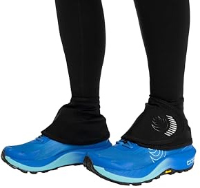 Topo Athletic Unisex Switchback Gaiter|Lightweight Trail Running Shoe Gaiter for Debris Protection, Black/Black, Small