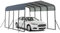 COSTWAY Carport Zeltgarage 440 x 300 cm, Garagezelt wasserdicht mit Metallrahmen & 4 zusätzlichen Schrägbeinen, Auto Unterstand groß, Lagerzelt, Partyzelt für Auto, SUV, LKW, Boot