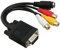 CONGARTENO VGA to 3 Converter Cable for TV and Projector SVGA to S-Video Adapter 1.8m Length Compatible Monitors and Projectors Easy to Connect