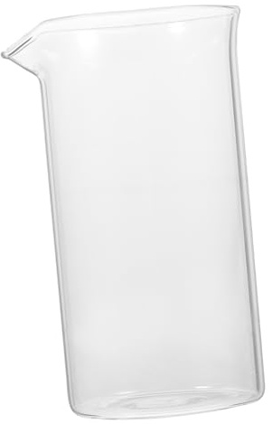 VERDANVERSE Coffee Press Replacement Beaker 350ml Glass Filter Cup with Handle and Lid for Coffee Brewing and Tea Extraction