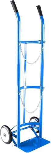 Faltbarer Dolly mit Schutzkette für sichere Gasflaschen-Aufbewahrung, ideal für den Innen- und Außenbereich