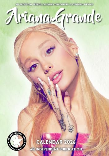 ARIANA GRANDE 2026 Wall Calendar A3 Unofficial Tribute