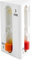Home 8003512697647 Sablier 1-3-5 Minutes, Bois, Blanc, 5 x 5 x 9 cm