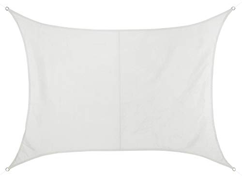 BB Sport Sonnensegel 2m x 3m Kokos Rechteckig Wetterbeständig Wasserabweisend Sonnenschutz 100% PES Sichtschutz Windschutz Tarp