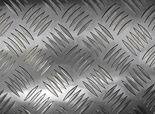 JD Multi Metals - Aluminium Checker Plate 5Bar Tread Plate 3mm Thick - Various Sizes, Aluminium, 500mm x 500mm