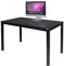 sogesfurniture Schreibtisch Computertisch Büromöbel PC Tisch, Stabil Bürotisch Arbeitstisch Esstisch aus Holz und Stahl, Einfache Montage, 120x60x75cm, Schwarz AC3B-120-SF