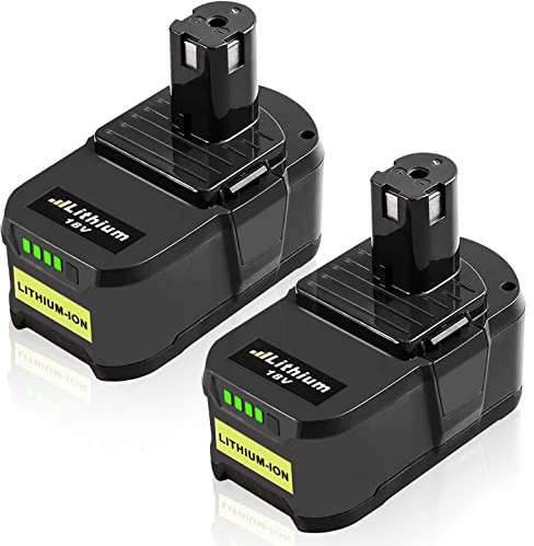 2 X Batterie Remplacement pour Ryobi RB18L50 18V 5,0Ah RB18L50 RB18L40 RB18L25 RB18L15 RB18L13 P108 P107 P122 P104 P105 P102 P103