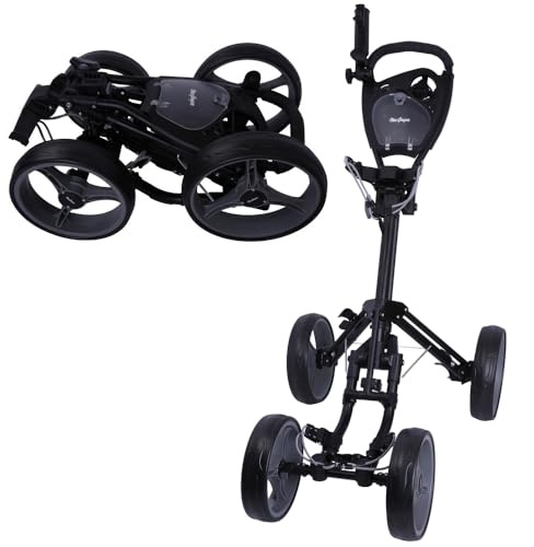 MacGregor Response Deluxe 4 Wheel Golf Cart, Black/Silver