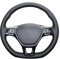 MEWANT Hand Nähen Schwarz Kunstleder Auto Lenkradbezug für Golf 7 Mk7 für Rubber Steering Wheel