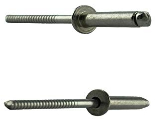 5 X 40 mm (50 Stück) Blindniet mit Flachkopf - Edelstahl VA A2 V2A - Blind-nieten - Popnieten rostfrei DIN 7337 - ISO 15983 | AGBERG