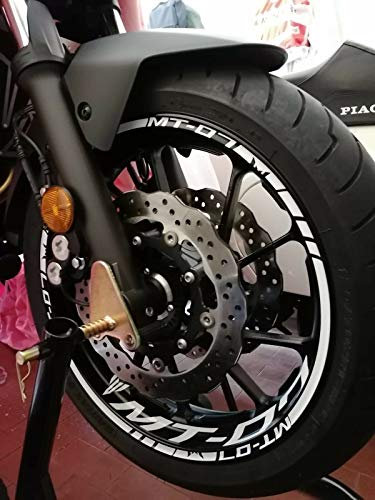 Kit Adesivi Bordo Cerchi Linee Cerchi Mt-07 Mt07 Mt 07 Sticker