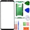 XFU Kit de Remplacement de réparation Ecran Tactile Vitre Avant pour Samsung Galaxy S9 Plus S9+ SM-G965F Vitre Frontale avec des Outils de réparation（Noir