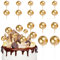 20Pcs Mini Balloons Cake Topper Foam Cake Cake Decoration for Wedding Anniversary Birthday Party Baby Shower