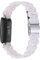AISPORTS Harz Armband Kompatibel mit Fitbit Inspire 2 Armband für Damen Herren, Stilvolles Schlankes Kristallharz Armband Edelstahl Metall Armband Ersatz Armband für Fitbit Inspire 2 Fitness Tracker