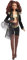 Barbie HCB85 - Signature Gloria Estefan Puppe in Goldener und schwarzer Mode mit Accessoires und Mikrofon, Geschenk für Sammler