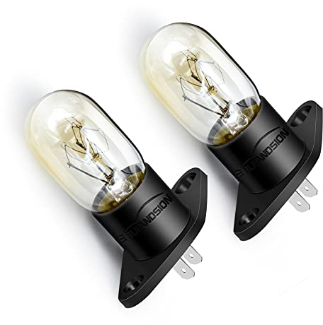 Ruiandsion Ampoule Micro-Ondes T170 Base 230V 20W Ampoule Micro-Ondes pour Lampe Universelle Micro-Ondes Poire, Blanc Chaud (Lot de 2)