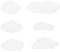 FAVOMOTO Patch Wolken 6 Stücke Wolkenform Stickerei Appliques Kleidung Patches Stickerei Patches für Kleidung Jacke Jeans Spitze Applique Diy Kleidung Dekorationen