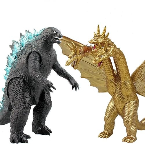 Godzilla-Spielzeug aus der Monster-Serie, Godzilla-Action-Figur, tolles Geschenk für Kinder, Jungen, Mädchen, 2 Stück
