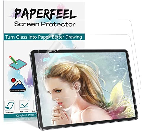 [3Pack] Paperfeel Screen Protector for iPad Pro 11 inch & Air 5th (2022)/4th (2020) 10.9 inch, Anti Glare Matte Paper Screen Protector - Write, Draw & Sketch as Using on Paper