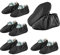 TSHAOUN 4 Paare Rutschfeste Wiederverwendbare Schuh Abdeckungen Antislip Überschuhe, überschuhe Staubfrei con Anti-Rutsch Sohle für Haushalt Teppich Bodenschutz, die Hausreinigung (Schwarz)