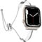Tuocal Metal Strap Compatible with Apple Watch Straps 38mm 40mm 41mm 42mm(Series 10), Slim Thin Elegant Versatile Bangle Stainless Steel Bracelet Women for iWatch Series 10 9 8 7 6 5 4 3 2 1 SE