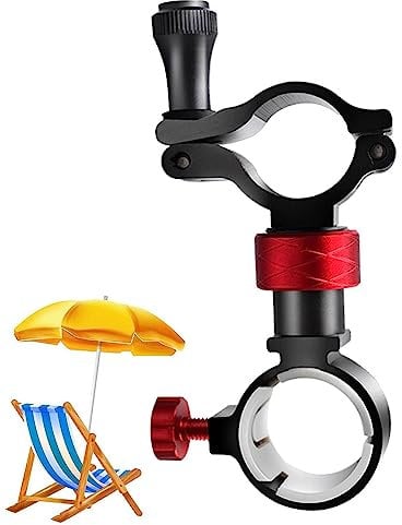Rianpesn Fishing Chair Umbrella Holder - 360 Degree Rotation Adjustable Seat Rotation Holder,Fishing Chair Mount Rack Attachment for Outdoor Travel, Fishing