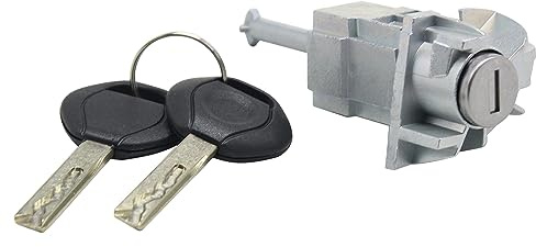 AIRSUSFAT 51217019975-Conjunto de cilindro de cerradura de puerta del conductor izquierda, 2 llaves para BMW E46 Serie 3 325
