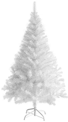 Hengsong Weihnachtsbaum Weiß 120cm,Künstlicher Weihnachtsbaum,mit 260 Zweige,Weihnachtsbäumchen PVC,Künstlich(Ø ca. 60 cm),Unechter Tannenbaum mit Christbaum Ständer