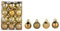 24 Stück Weihnachtskugeln Set 3cm Weihnachtskugel Christbaumkugeln, Weihnachtsbaum Kugel Dekoration Weihnachtskugeln für Weihnachtsbaum, Hochzeit, Partys, Wohnkultur, DIY Dekoration (A#Gold)