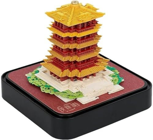 Calendrier 3D à déchirer 2025, calendrier de bureau avec lumières, mémo 3D papier art sakura, arbre créatif, bloc-notes 3D, papier sculpté, cadeau, décoration de bureau (maison haute dorée)