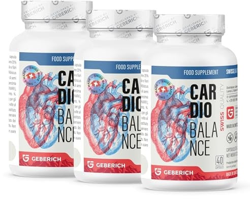 (3 pacchi) Cardiobalance – Salute del Cuore, Cardiovascolare – 40 Capsule Vegane – con Estratto di Semi d'Uva, Ribes Nero, Foglie di Olivo, Coenzima Q10